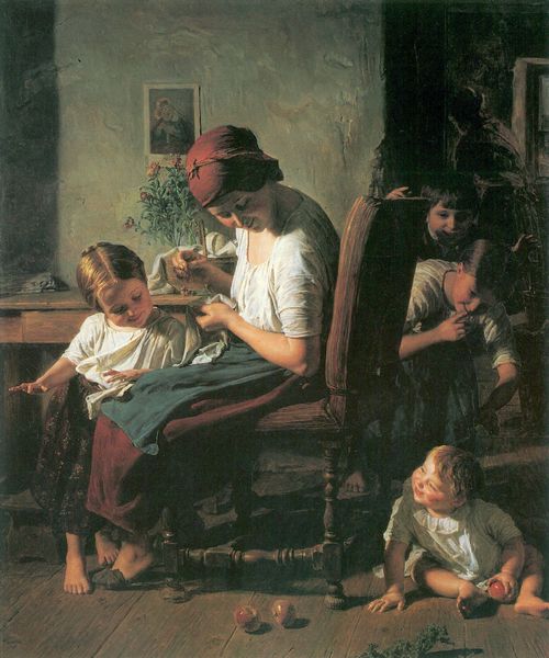 Waldmller, Ferdinand Georg: Mutter mit Kindern