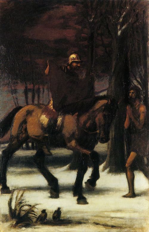 Mares, Hans von: Die drei Reiter (II), linker Flgel