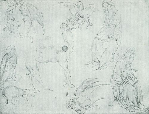 Pisanello: Zwei Teufel, ein Adler und andere Studien