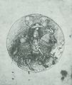 Pisanello: Studie für eine Medaille von Alfonso von Aragon