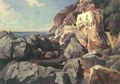 Kanoldt, Edmund: Felsen am Meer auf Capri