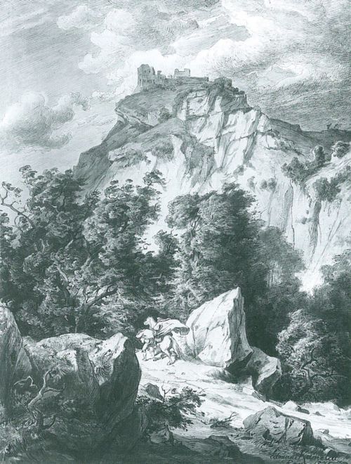 Kanoldt, Edmund: Die Ruine der Burg Canossa
