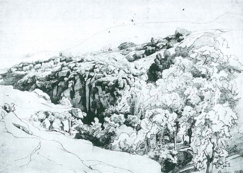 Kanoldt, Edmund: Landschaft bei Bagnaia