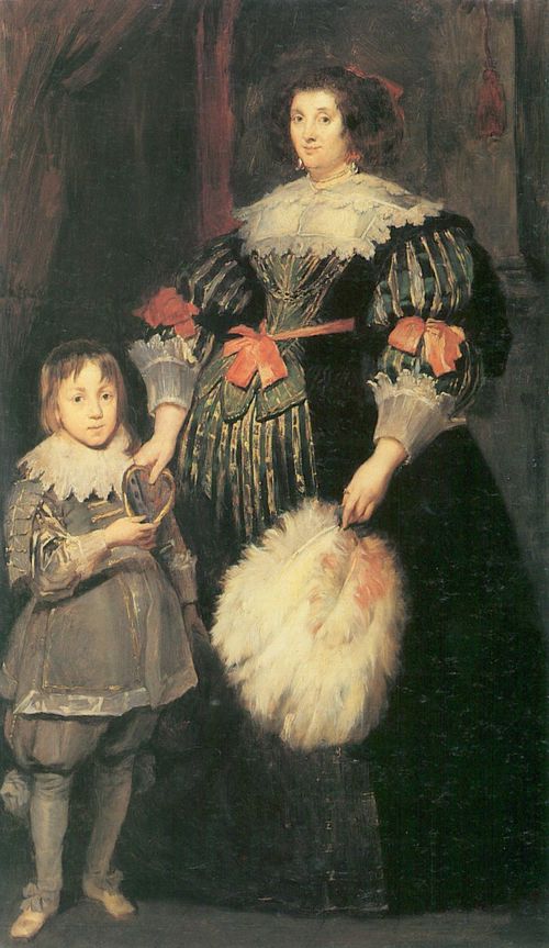 Leibl, Wilhelm Maria Hubertus: Frau Charlotte Butkens mit ihrem Sohn Johannes Amatus