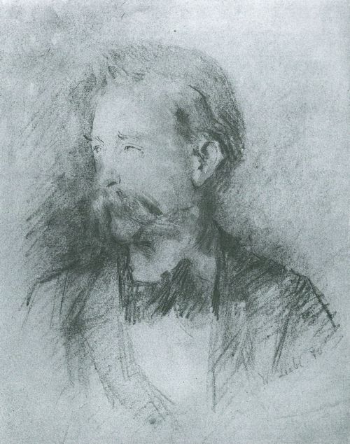 Leibl, Wilhelm Maria Hubertus: Bildnis des Malers Fritz Paulsen