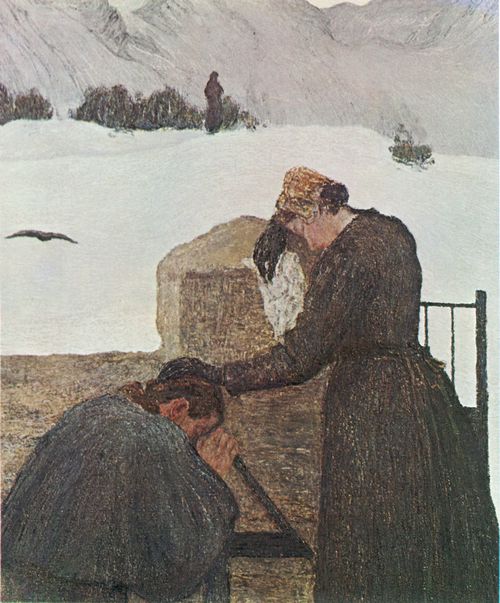 Segantini, Giovanni: Der Schmerz der Trauer, Detail