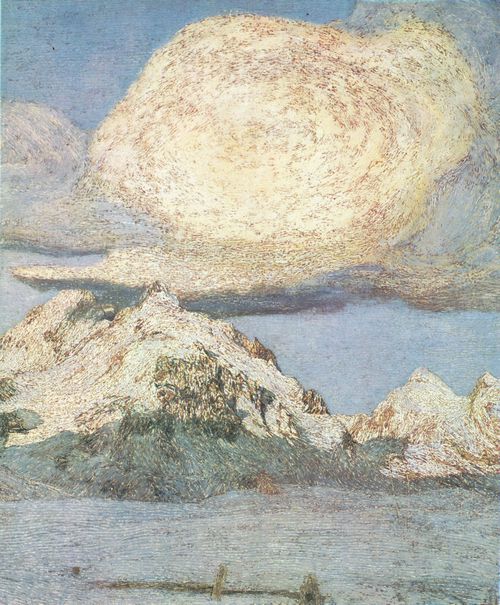 Segantini, Giovanni: Alpen-Triptychon: Vergehen, Detail