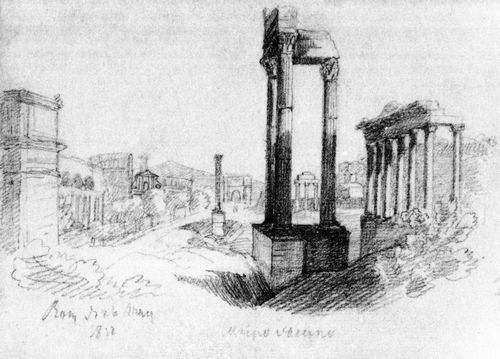 Spitzweg, Carl: Blick ber das Forum Romanum auf das Kolosseum