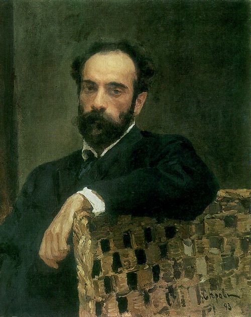Serow, Walentin Alexandrowitsch: Bildnis des Malers Isaak Iljisch Lewitan, Detail