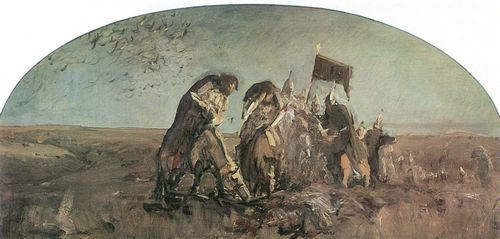 Serow, Walentin Alexandrowitsch: Nach der Schlacht bei Kulikowo (Skizze zum Wandgemlde)