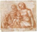 Correggio: Die Heilige Familie mit dem kleinen Johannes
