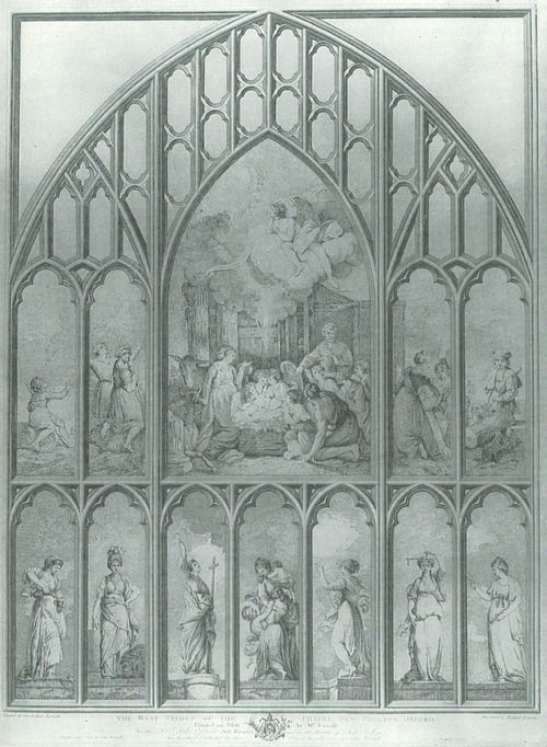 Reynolds, Sir Joshua: Das Westfenster von New College, Oxford