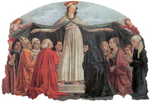 Ghirlandaio, Domenico: Florenz, Kirche Ognissanti: Die Schutzmantelmadonna