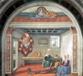 Ghirlandaio, Domenico: San Gimignano, Kollegiatskirche: Der Hl. Fina wird ihr bevorstehender Tod verkndet
