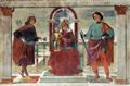 Ghirlandaio, Domenico: Florenz, Kirche Sant'Andrea: Muttergottes mit dem heiligen Kind und den Heiligen Sebastian und Julianus