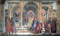 Ghirlandaio, Domenico: Florenz, Santa Maria Novella: Geschichten aus dem Marienleben: Vertreibung Joachims aus dem Tempel