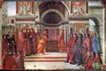 Ghirlandaio, Domenico: Florenz, Santa Maria Novella: Geschichten aus dem Leben des Täufers: Die Verkündigung an Zacharias
