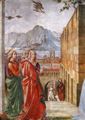 Ghirlandaio, Domenico: Florenz, Santa Maria Novella: Geschichten aus dem Leben des Täufers: Die Heimsuchung, Detail
