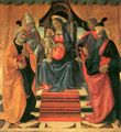 Ghirlandaio, Domenico: Lucca, Dom: Thronende Muttergottes mit Kind, umgeben von Engeln und Heiligen