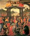 Ghirlandaio, Domenico: Florenz, Spedale degli Innocenti: Die Anbetung der Heiligen drei Knige