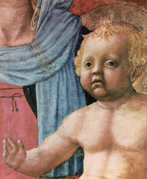 Masaccio: Hl. Anna, Maria mit Kind und fnf Engeln (Sant'Anna metterza), Detail des Kindes