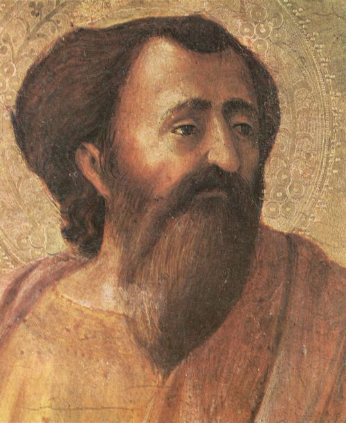 Masaccio: Der Hl. Paulus, Detail: Kopf