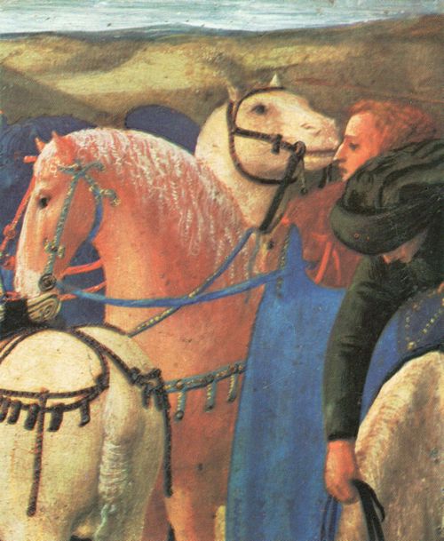 Masaccio: Dritte Predellatafel: Die Anbetung der Knige, Detail