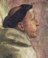 Masaccio: Szenen aus dem Leben Petri, Szene: Erweckung des Sohnes des Theophilus, Fürst von Antiochien und Petrus in Kathedra, Detail