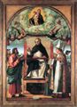 Carpaccio, Vittore: Der Hl. Thomas in der Glorie zwischen den Hl. Markus und Ludwig von Toulouse