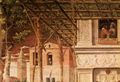Mantegna, Andrea: Hinrichtung des Hl. Christopherus und berfhrung seines Leichnahms, Ausschnitt aus dem oberen Teil