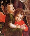 Mantegna, Andrea: Altarretabel von San Zeno in Verona: Ausschnitt mit musizierenden Engeln aus der Mitteltafel