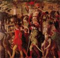 Mantegna, Andrea: Der Triumphzug Cäsars: Beute- und Trophäenträger