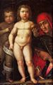 Mantegna, Andrea: Der Jesusknabe als Weltherrscher mit Johannes, Joseph und Maria