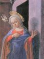 Lippi, Fra Filippo: Die Verkündigung: Die Verkündigung der Jungfrau, Detail