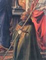 Lippi, Fra Filippo: Madonna mit Kind, Engeln und St. Frediano sowie St. Augustine, Detail
