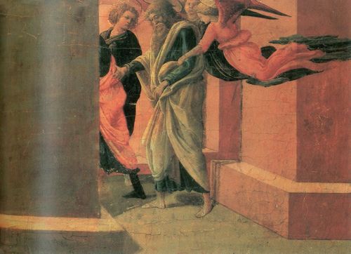 Lippi, Fra Filippo: Verkündigung des Todes der Jungfrau und Ankunft der Apostel (II)