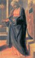 Lippi, Fra Filippo: Verkündigung des Todes der Jungfrau und Ankunft der Apostel (I), Detail