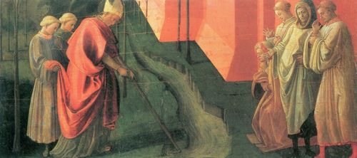 Lippi, Fra Filippo: St. Frediano teilt den Fluss Serchio