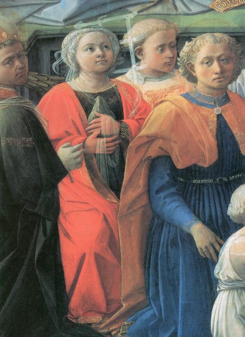 Lippi, Fra Filippo: Die Krönung der Jungfrau, Detail