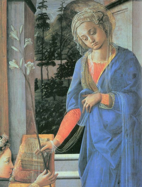 Lippi, Fra Filippo: Mariä Verkündigung, Detail