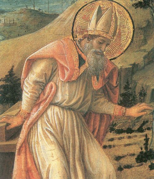 Lippi, Fra Filippo: Die Vision des Heiligen Augustinus vom Christus Kind, Detail