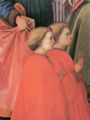 Lippi, Fra Filippo: St. Lawrence thront mit St.Cosmas und Damian, anderen Heiligen und Spendern, Detail