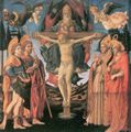 Lippi, Fra Filippo: Die Dreifaltigkeit (James the Great, St. Mamas, Zeno und Jerome)