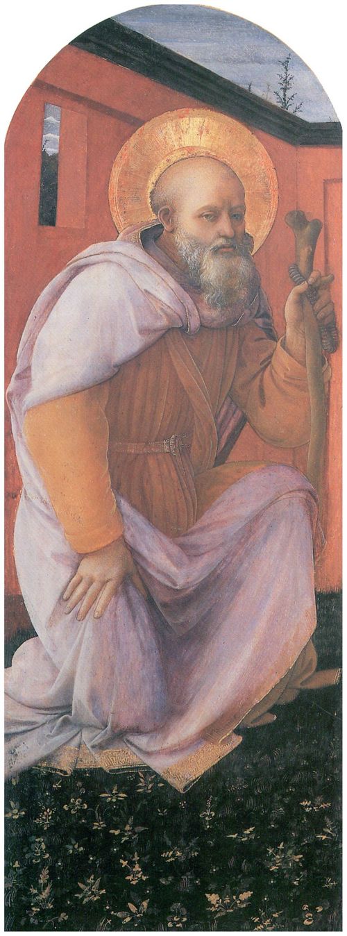 Lippi, Fra Filippo: Der Hl. Aton Abbot