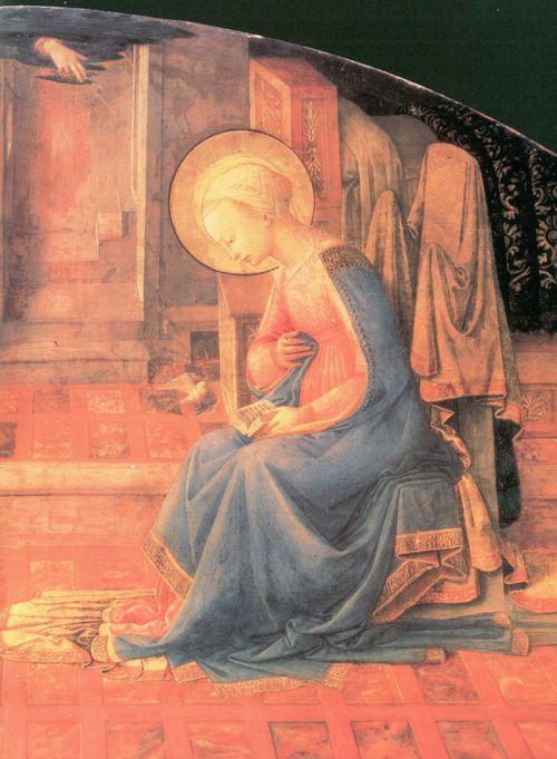 Lippi, Fra Filippo: Mariä Verkündigung, Detail rechts