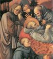 Lippi, Fra Filippo: Der Tod des Heiligen Hieronymus, Ausschnitt links