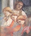 Lippi, Fra Filippo: Die Feier über die Reste des Hl. Stefan und Teil des Martyriums vom Hl. Stefan, Detail
