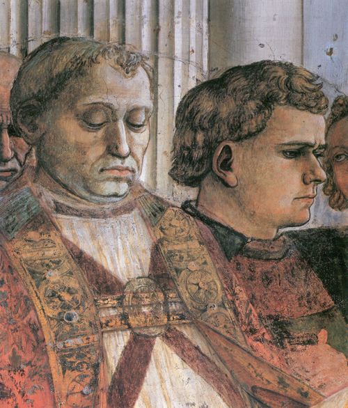 Lippi, Fra Filippo: Die Feier über die Reste des Hl. Stefan und Teil des Martyriums vom Hl. Stefan, Detail