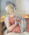 Lippi, Fra Filippo: Mariä Verkündigung, Detail Maria