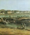 Canaletto (II): Die Weißeritzmündung mit Neustädter Elbufer vom japanischen Palais bis zum Blockhaus